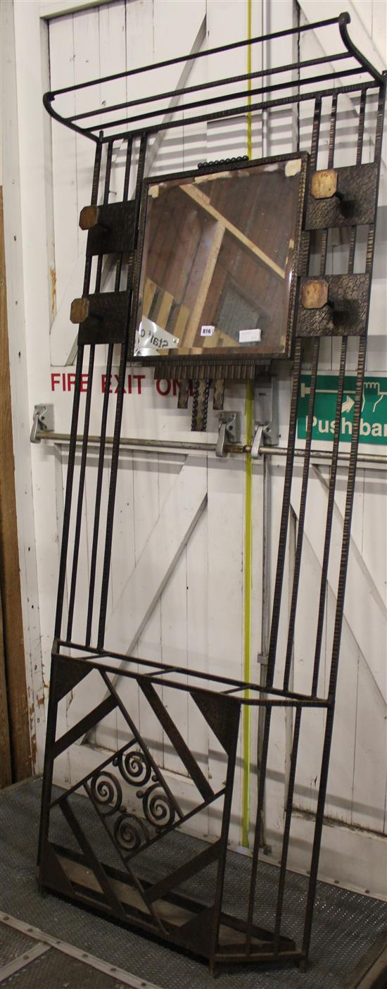 French wrought iron hall stand(-)